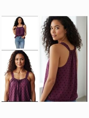 "American Eagle" Misses Polka‑Dot Halter Top – Size Small